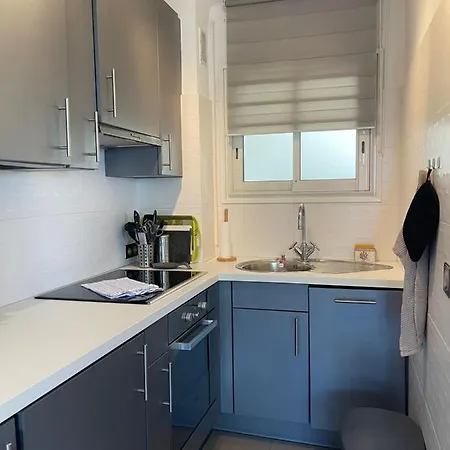 Fully Equipped Beachfront In The Heart Of The Center Bd Leclerc 公寓 昂蒂布