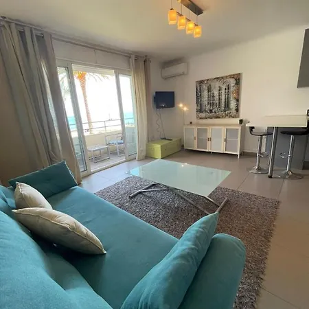 公寓 Fully Equipped Beachfront In The Heart Of The Center Bd Leclerc 昂蒂布